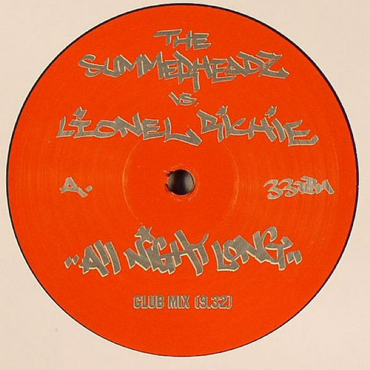 Summerheadz vs. Lionel Richie : All Night Long (12", Ltd, Promo, W/Lbl)