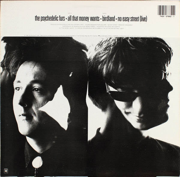 The Psychedelic Furs : All That Money Wants (12", Promo)