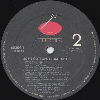 Josie Cotton : From The Hip (LP, Album, Spe)