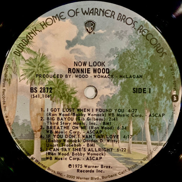 Ron Wood : Now Look (LP, Album, Ter)