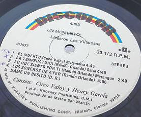 Los Virtuosos : Un Momento !…Llegaron Los Virtuosos  (LP, Album, RE)