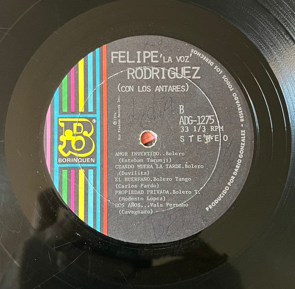 Con los*, Trio Los Antares : "La Voz" (LP, Album)