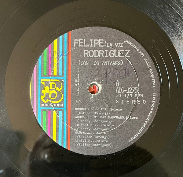 Con los*, Trio Los Antares : "La Voz" (LP, Album)