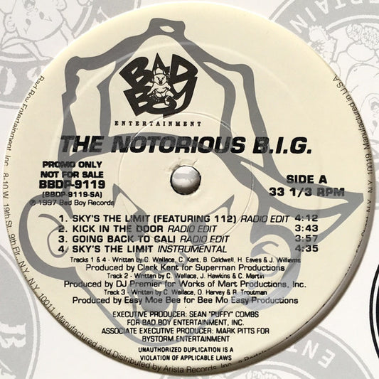 Notorious B.I.G. : Sky's The Limit (12", Promo)