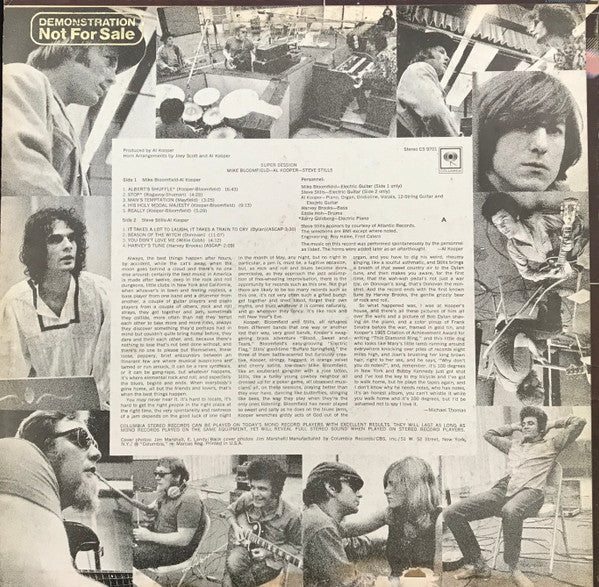 Mike Bloomfield / Al Kooper / Stephen Stills : Super Session (LP, Album, RE)