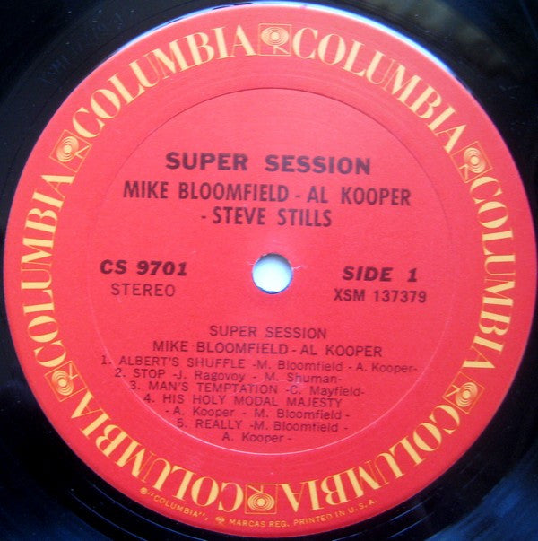 Mike Bloomfield / Al Kooper / Stephen Stills : Super Session (LP, Album, RE)