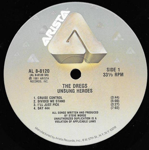 Dixie Dregs : Unsung Heroes (LP, Album, Ind)