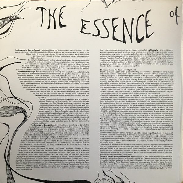 George Russell : The Essence Of George Russell (2xLP, Album, RE)