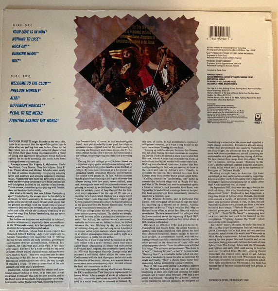 Vandenberg : Best Of Vandenberg -Promotional (LP, Comp)