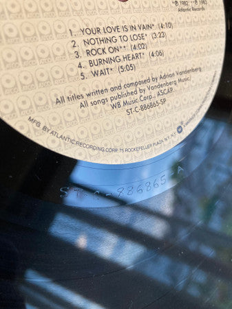 Vandenberg : Best Of Vandenberg -Promotional (LP, Comp)