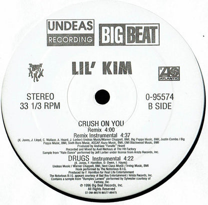 Lil' Kim Featuring Da Brat, Lisa "Left Eye" Lopes, Missy Elliott and Angie Martinez : Not Tonight (12")