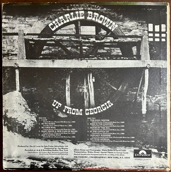 Charlie Brown (7) : Up From Georgia (LP, Album)