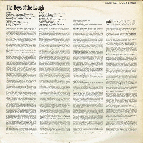 The Boys Of The Lough : The Boys Of The Lough (LP, RE, Yel)