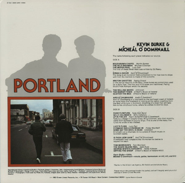 Kevin Burke (2)  &  Mícheál Ó Domhnaill : Portland (LP, Album)