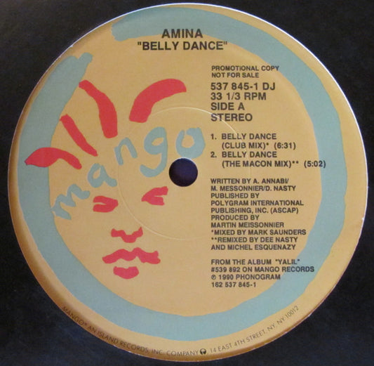 Amina : Belly Dance (12", Promo)
