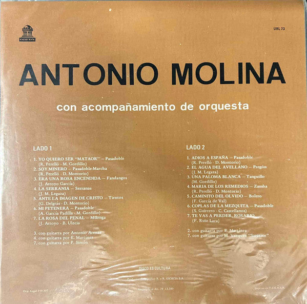 Antonio Molina (2) : Antonio Molina (LP)