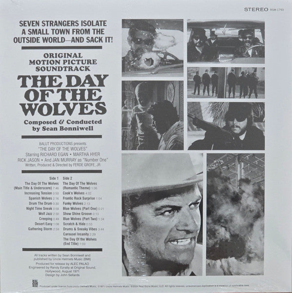 Sean Bonniwell : The Day Of The Wolves Original Motion Picture Soundtrack (LP, Ltd, RM, Ora)