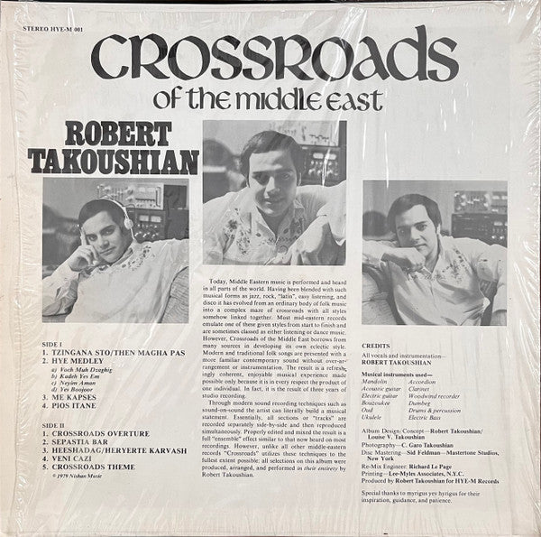 Robert Takoushian : Crossroads Of The Middle East (LP, Album)