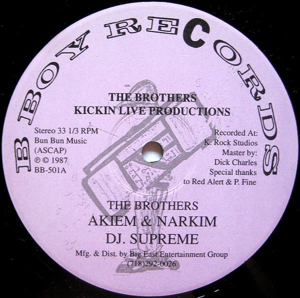 The Brothers (3) : Kickin Live Productions (12", RE)