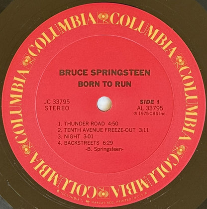 Bruce Springsteen : Born To Run (LP, Album, RE, Car)