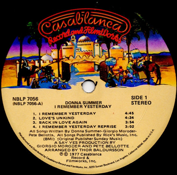 Donna Summer : I Remember Yesterday (LP, Album, Kee)