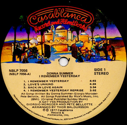 Donna Summer : I Remember Yesterday (LP, Album, Kee)
