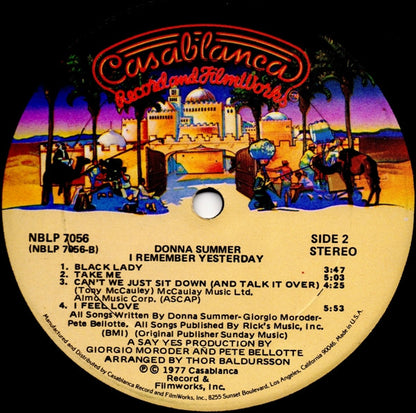 Donna Summer : I Remember Yesterday (LP, Album, Kee)