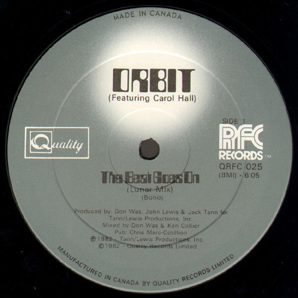 Orbit (3) Featuring Carol Hall : The Beat Goes On (12")
