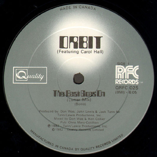 Orbit (3) Featuring Carol Hall : The Beat Goes On (12")