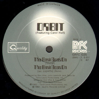 Orbit (3) Featuring Carol Hall : The Beat Goes On (12")