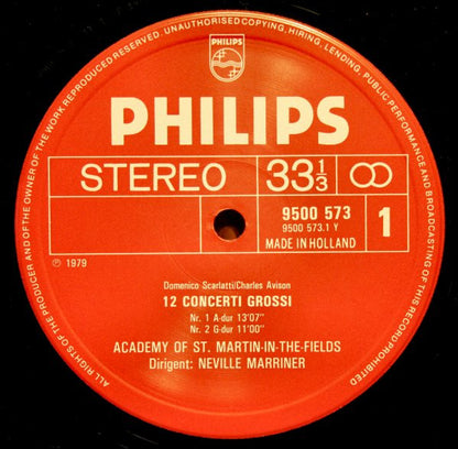 Charles Avison - The Academy Of St. Martin-in-the-Fields, Sir Neville Marriner : 12 Concerti Grossi After Domenico Scarlatti (3xLP + Box)