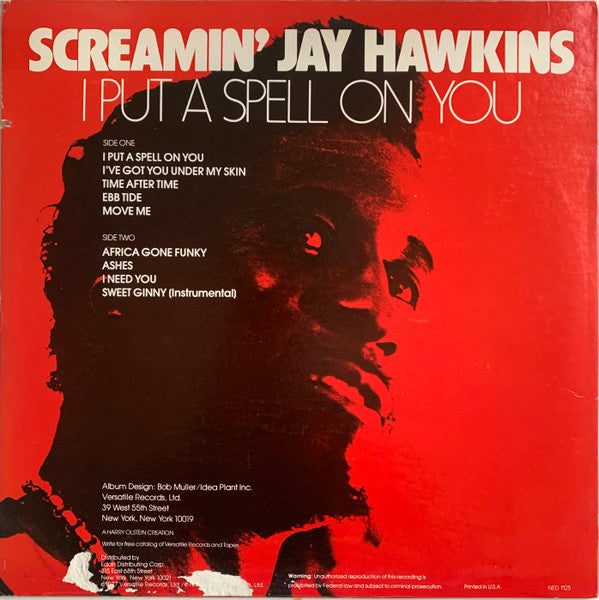 Screamin' Jay Hawkins : I Put A Spell On You (LP, Album)