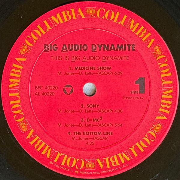 Big Audio Dynamite : This Is Big Audio Dynamite (LP, Album, Pit)