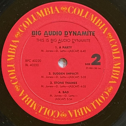 Big Audio Dynamite : This Is Big Audio Dynamite (LP, Album, Pit)