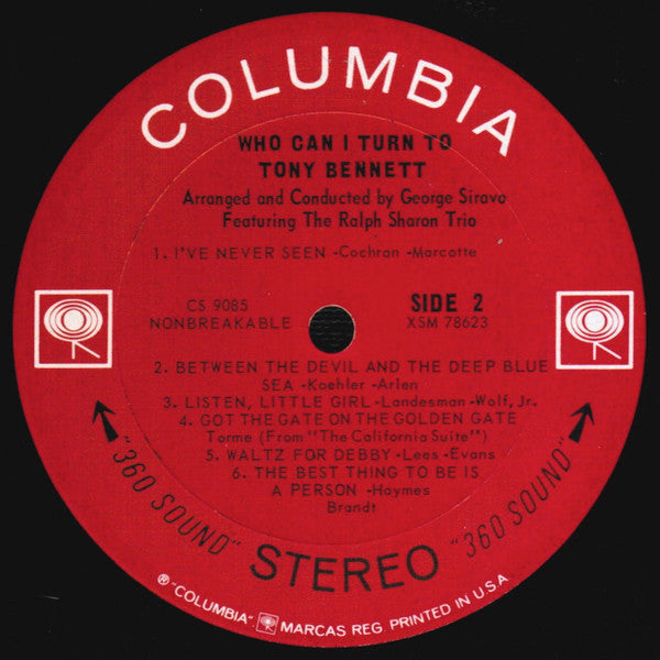 Tony Bennett : Who Can I Turn To (LP, Album)