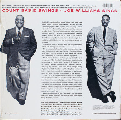Count Basie / Joe Williams : Count Basie Swings - Joe Williams Sings (LP, Album, Mono, RE)