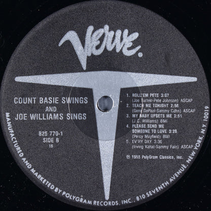Count Basie / Joe Williams : Count Basie Swings - Joe Williams Sings (LP, Album, Mono, RE)
