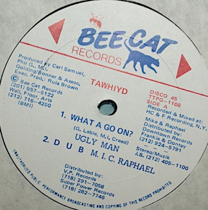 Uglyman / General Gazzi : What A Go On? / Coming Home (12")
