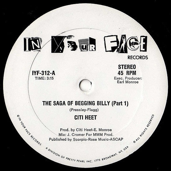 Citi Heet : The Saga Of Begging Billy (12")