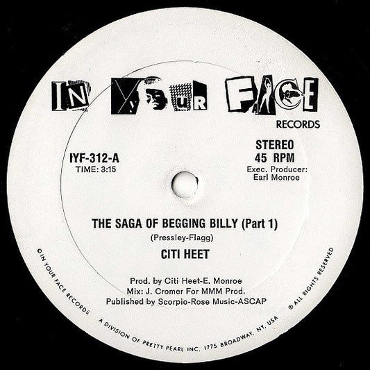 Citi Heet : The Saga Of Begging Billy (12")