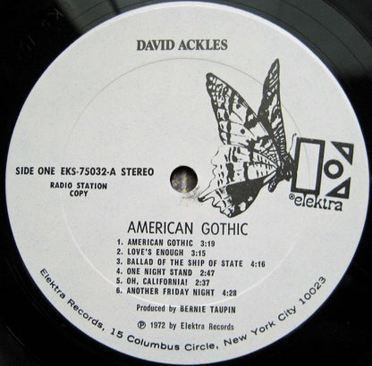 David Ackles : American Gothic (LP, Album, Promo, San)