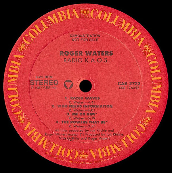 Roger Waters : Radio K.A.O.S. (LP, Album, Promo, Ban)