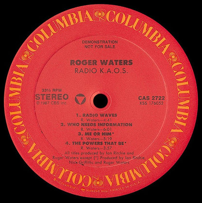 Roger Waters : Radio K.A.O.S. (LP, Album, Promo, Ban)