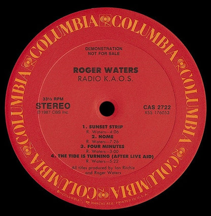 Roger Waters : Radio K.A.O.S. (LP, Album, Promo, Ban)