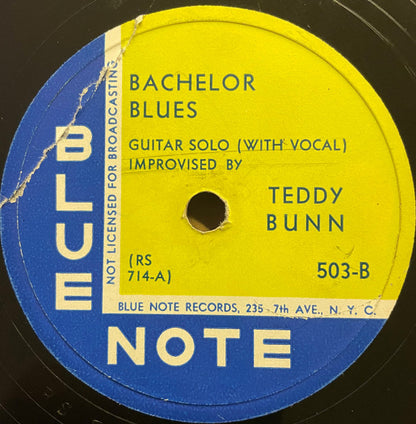 Teddy Bunn : King Porter Stomp / Bachelor Blues (Shellac, 10", Yel)
