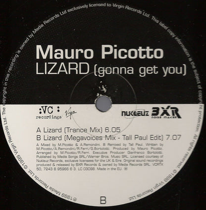 Mauro Picotto : Lizard (Gonna Get You) (12")