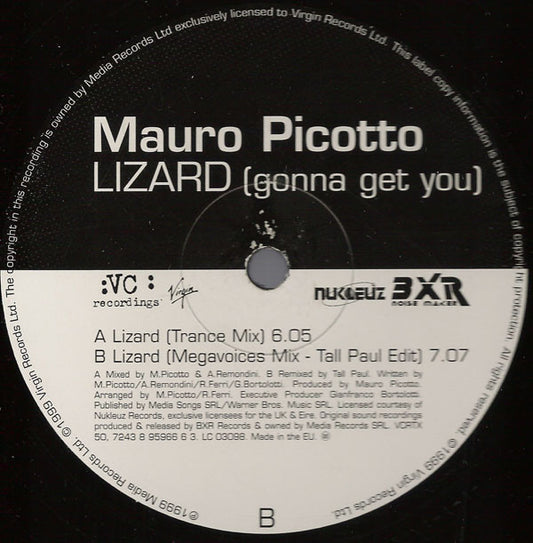 Mauro Picotto : Lizard (Gonna Get You) (12")