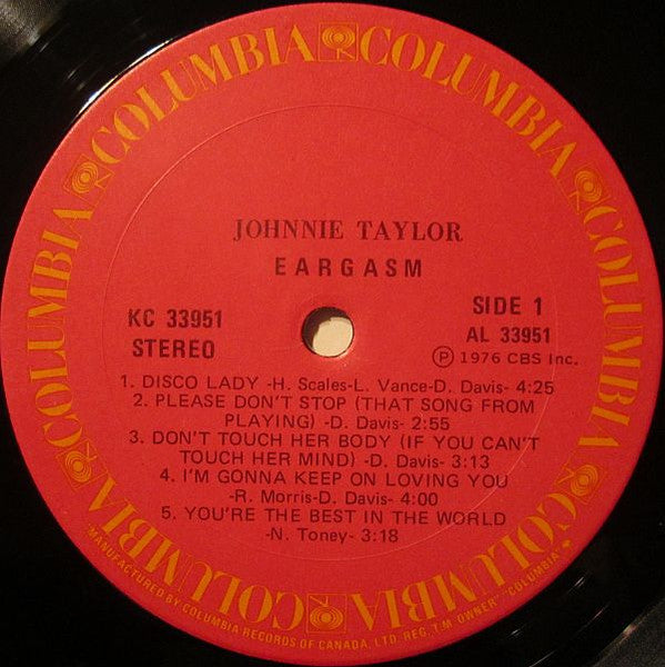 Johnnie Taylor : Eargasm (LP, Album)
