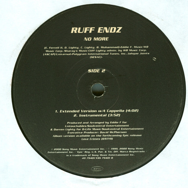 Ruff Endz : No More (12", Single)