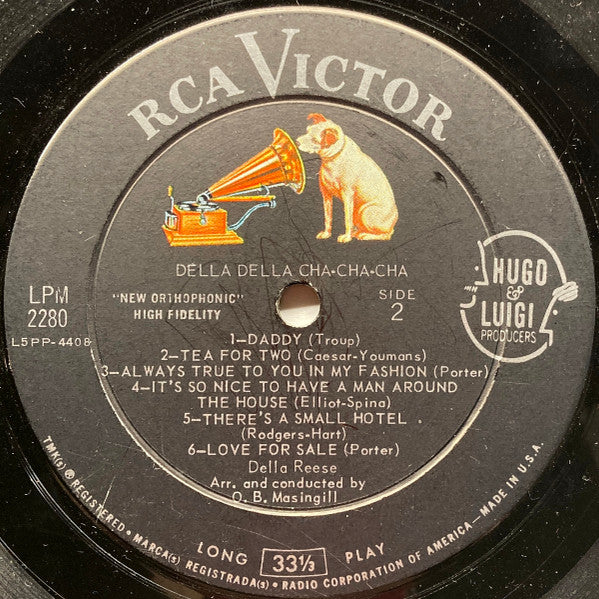 Della Reese : Della Della Cha Cha Cha (LP, Album, Mono)